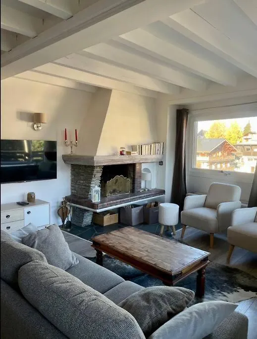 דירות Charming&Cosy Megeve Flat For 6